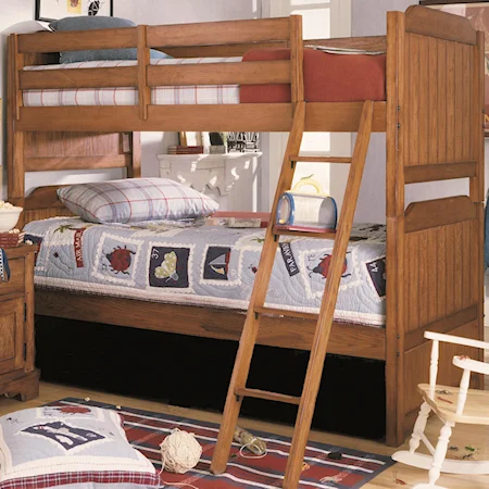 Twin-Over-Twin Panel Bunk Bed